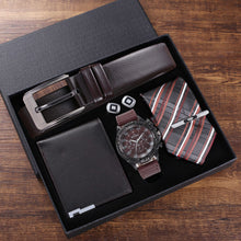 Load image into Gallery viewer, All-match temperament quartz watch belt wallet cuff tie