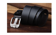 Load image into Gallery viewer, Leather belt, long plus size fat cowhide belt, pin buckle, casual wide decoration
