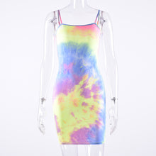 Load image into Gallery viewer, Fluorescent Camouflage Sling Dress
