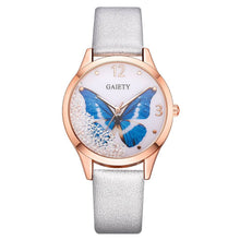 Load image into Gallery viewer, Gaiety Brand Women Watches Luxury Removable Rhinestone Butterfly Watches Ladies Leather Dress Ladies Wrist Watches Female Clock