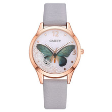 Load image into Gallery viewer, Gaiety Brand Women Watches Luxury Removable Rhinestone Butterfly Watches Ladies Leather Dress Ladies Wrist Watches Female Clock