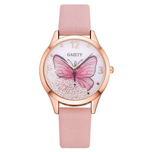 Load image into Gallery viewer, Gaiety Brand Women Watches Luxury Removable Rhinestone Butterfly Watches Ladies Leather Dress Ladies Wrist Watches Female Clock
