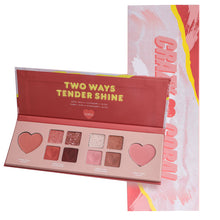 Load image into Gallery viewer, 10 Color Creamy Matte EyeShadow Palette Glitter Shimmer Metallic Eyeshadow