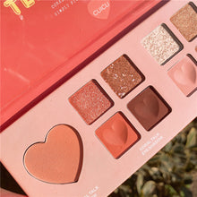 Load image into Gallery viewer, 10 Color Creamy Matte EyeShadow Palette Glitter Shimmer Metallic Eyeshadow