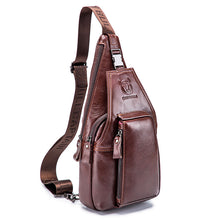 Load image into Gallery viewer, Leather Chest Bag Men's Bag