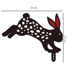 Load image into Gallery viewer, Garden Decoration Santa Yard Art Garden Decoration Acrylic Santa Claus Hollow Insert Card