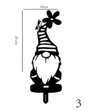 Load image into Gallery viewer, Garden Decoration Santa Yard Art Garden Decoration Acrylic Santa Claus Hollow Insert Card