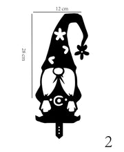 Load image into Gallery viewer, Garden Decoration Santa Yard Art Garden Decoration Acrylic Santa Claus Hollow Insert Card