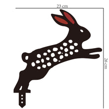 Load image into Gallery viewer, Garden Decoration Santa Yard Art Garden Decoration Acrylic Santa Claus Hollow Insert Card