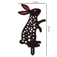 Load image into Gallery viewer, Garden Decoration Santa Yard Art Garden Decoration Acrylic Santa Claus Hollow Insert Card