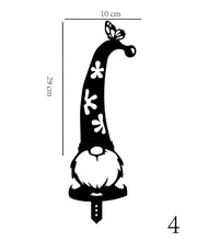 Load image into Gallery viewer, Garden Decoration Santa Yard Art Garden Decoration Acrylic Santa Claus Hollow Insert Card