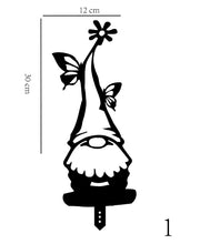 Load image into Gallery viewer, Garden Decoration Santa Yard Art Garden Decoration Acrylic Santa Claus Hollow Insert Card