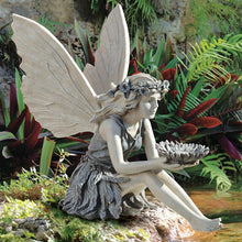 Load image into Gallery viewer, Fairy Sitting Garden Statue Ornament Decoration Resin Crafts Decor Accessories Home Landscaping Backyard Lawn Decoration