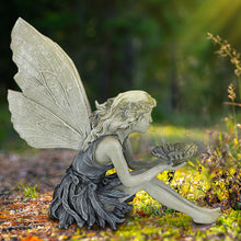 Load image into Gallery viewer, Fairy Sitting Garden Statue Ornament Decoration Resin Crafts Decor Accessories Home Landscaping Backyard Lawn Decoration
