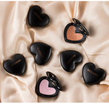 Load image into Gallery viewer, Gold Highlighter Palette Cosmetic Iluminador Face Contour Glow Makeup Bronze Powder Roze Shimmer High Lighter Heart