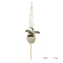 Load image into Gallery viewer, Custom Hand-knitted Hanging Flowerpot Net Bag