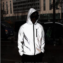 Load image into Gallery viewer, Men's Spring And Autumn Full Reflective Windbreaker Waterproof Jacket Men's High Street