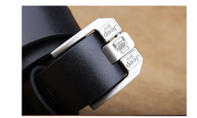 Load image into Gallery viewer, Leather belt, long plus size fat cowhide belt, pin buckle, casual wide decoration