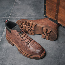 Load image into Gallery viewer, Snow Boots Men's Winter Warm Plush Martin Shoes British Style Shoes