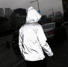 Load image into Gallery viewer, Men's Spring And Autumn Full Reflective Windbreaker Waterproof Jacket Men's High Street