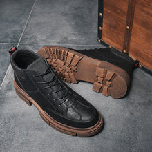 Load image into Gallery viewer, Snow Boots Men's Winter Warm Plush Martin Shoes British Style Shoes