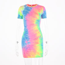 Load image into Gallery viewer, Fluorescent Camouflage Sling Dress