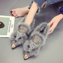 Load image into Gallery viewer, Fur shoes