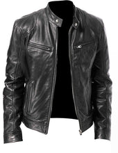 Load image into Gallery viewer, PU Leather Jacket Slim Leather Jacket