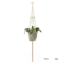 Load image into Gallery viewer, Custom Hand-knitted Hanging Flowerpot Net Bag