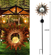 Load image into Gallery viewer, LED Solar Flame Metal Decorative Light