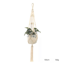 Load image into Gallery viewer, Custom Hand-knitted Hanging Flowerpot Net Bag
