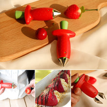 Load image into Gallery viewer, Strawberry Huller Creative Fruit Leaf Remover Kitchen Gadget
