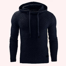 Load image into Gallery viewer, Men's Jacquard Sweater Long-sleeved Hoodie Warm Color Hooded Sweatshirt Jacket