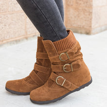 Load image into Gallery viewer, Casual Winter Boots Strap Buckle Shoes