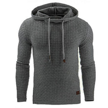 Load image into Gallery viewer, Men's Jacquard Sweater Long-sleeved Hoodie Warm Color Hooded Sweatshirt Jacket