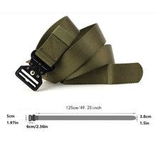 Load image into Gallery viewer, Military Tactical Belt Heavy Duty Security Working Utility Nylon Army Waistband