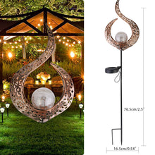 Load image into Gallery viewer, LED Solar Flame Metal Decorative Light