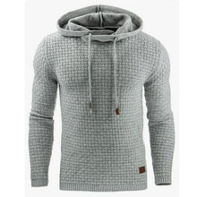 Load image into Gallery viewer, Men's Jacquard Sweater Long-sleeved Hoodie Warm Color Hooded Sweatshirt Jacket
