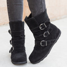 Load image into Gallery viewer, Casual Winter Boots Strap Buckle Shoes
