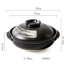 Load image into Gallery viewer, Stew Pot Soup Household Ceramic Gas Clay Pot Rice Casserole