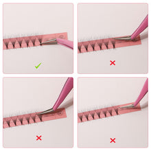 Load image into Gallery viewer, Veyes Inc Premade Fans Lashes Eyelash Extensions Veyelash 320 Fans Slim Thin Pointy Base Long Stem Soft Russian Volume Fans Lash