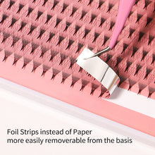 Load image into Gallery viewer, Veyes Inc Premade Fans Lashes Eyelash Extensions Veyelash 320 Fans Slim Thin Pointy Base Long Stem Soft Russian Volume Fans Lash