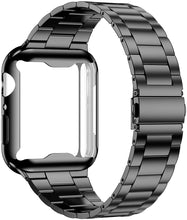 Load image into Gallery viewer, Case+strap for Apple Watch band 45mm 41mm 44mm/40mm 42mm/38mm Stainless Steel metal correa Bracelet iWatch series 5 4 3 se 6 7 8