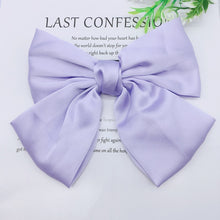 Load image into Gallery viewer, Fashion Ribbon Hairgrips Big Large Bow Hairpin For Women Girls Satin Trendy Ladies Hair Clip New Cute Barrette Hair Accessories