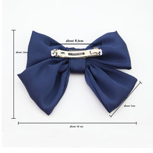 Load image into Gallery viewer, Fashion Ribbon Hairgrips Big Large Bow Hairpin For Women Girls Satin Trendy Ladies Hair Clip New Cute Barrette Hair Accessories