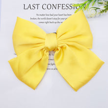 Load image into Gallery viewer, Fashion Ribbon Hairgrips Big Large Bow Hairpin For Women Girls Satin Trendy Ladies Hair Clip New Cute Barrette Hair Accessories