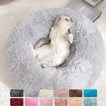 Load image into Gallery viewer, Donut Cat Bed Round Plush Pet Bed for Cats Dogs Pet Deep Sleeping Nest Soft Warm Kitten Cave Puppy Kennel Sofa Cat Accessories