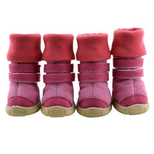 Load image into Gallery viewer, 4 Pcs/Set Pet Winter Autumn High Tops Snow Boots Casual Velvet Warm Slip-Resistant Shoes For Small Medium Dog Boots