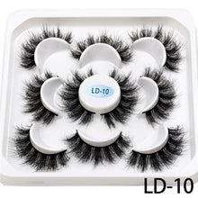 Load image into Gallery viewer, New 5Pairs 15-25mm 3D Mink Lashes Natural False Eyelashes,Extension eyelashes