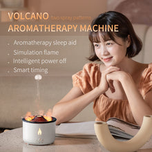 Load image into Gallery viewer, REUP Volcanic Flame Aroma Diffuser Essential Oil 360ml Portable Air Humidifier with Cute Smoke Ring Night Light Lamp Fragrance